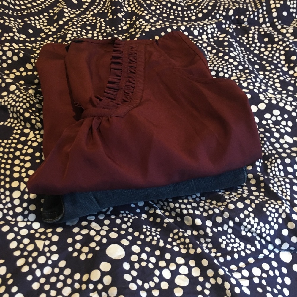 Banana republic top and jeans